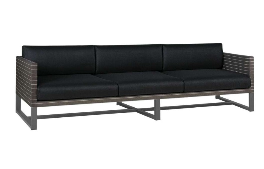 Modern Outdoor * | Mamagreen Lounge Seating Pinstripe Sofa 3-Seater