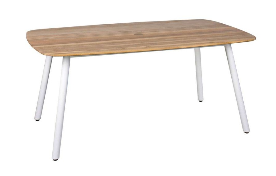 Modern Outdoor * | Mamagreen Lounge Seating Zupy Teak Rectangular Table