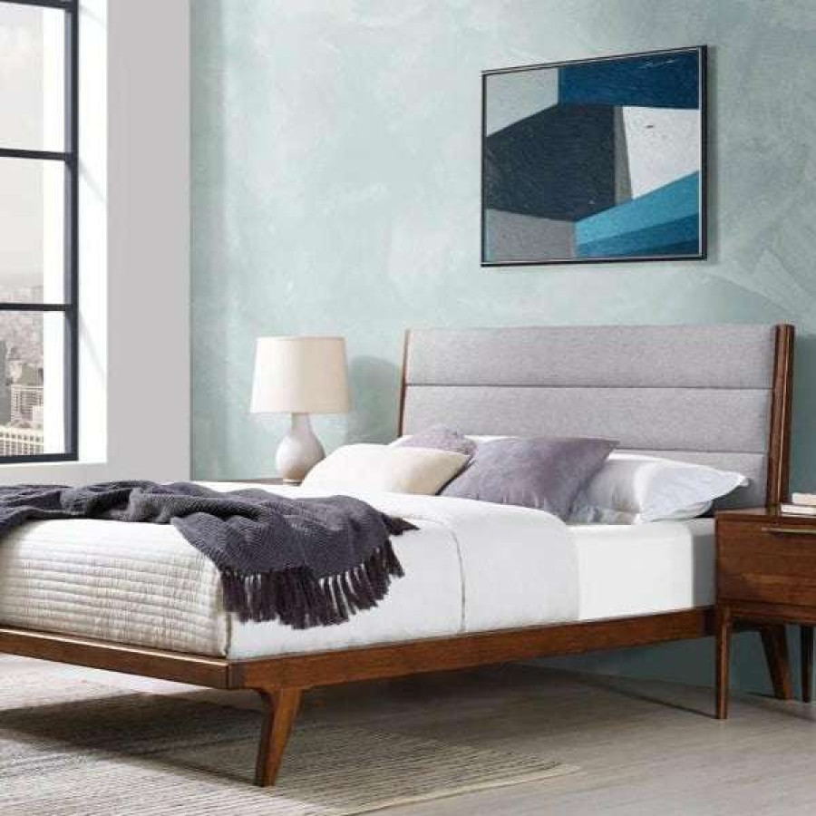 Modern Bedroom * | Greenington Mercury Upholstered Exotic Platform Bed