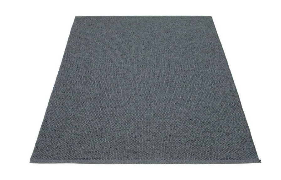 Modern Outdoor * | Pappelina Rugs Svea Metallic Black & Granit Rug