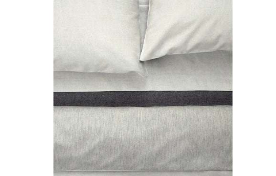 Modern Bedroom * | Area Modern Bedroom Jewel Grey Cotton Sateen Flat Sheet