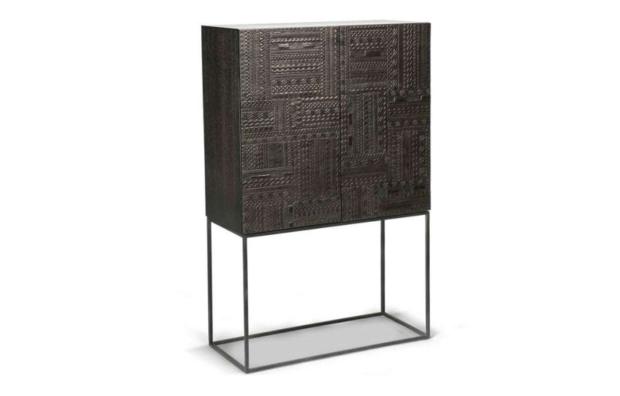 Modern Dining * | Ethnicraft Modern Dining Teak Tabwa Storage Cupboard