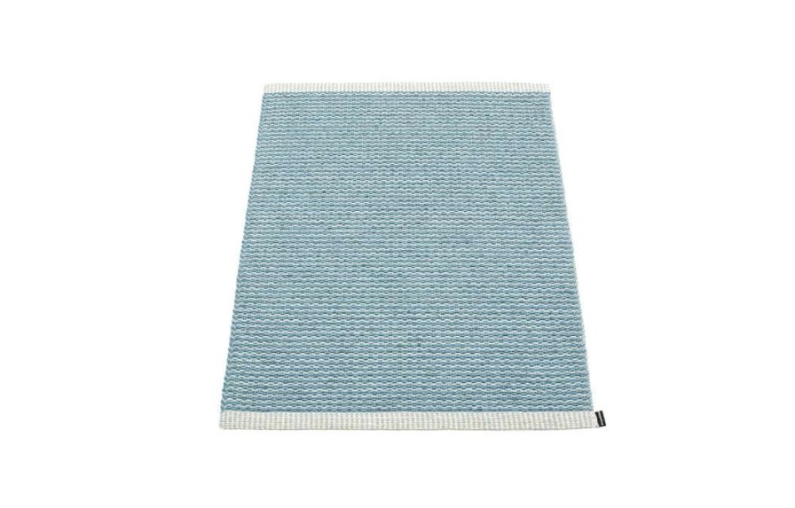 Modern Outdoor * | Pappelina Mono Blue Fog & Dove Blue Rug Rugs