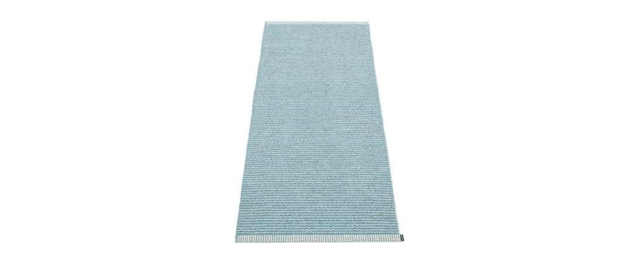 Modern Outdoor * | Pappelina Mono Blue Fog & Dove Blue Rug Rugs