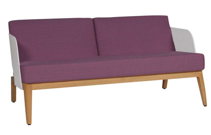 Modern Outdoor * | Mamagreen Kaat Teak 2-Seater Sofa Lounge Seating