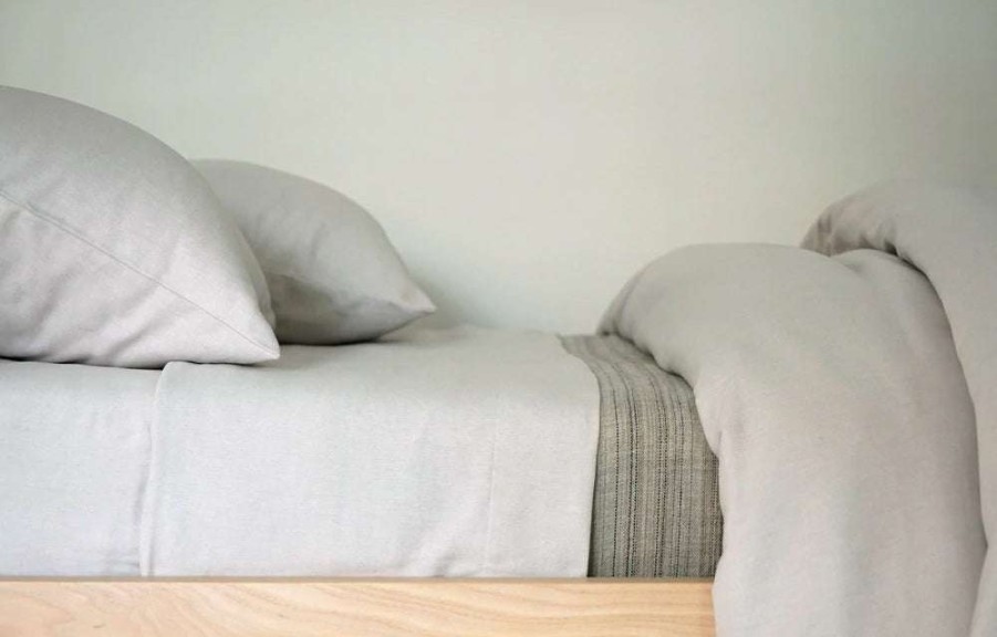 Modern Bedroom * | Area Emmet Grey Pillow Cases (Pair)