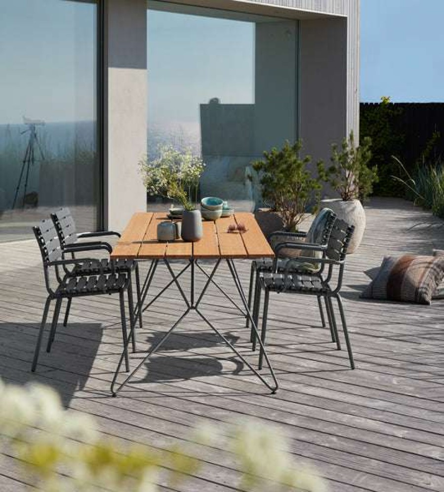 Modern Outdoor * | Houe Reclips Outdoor Dining Chair