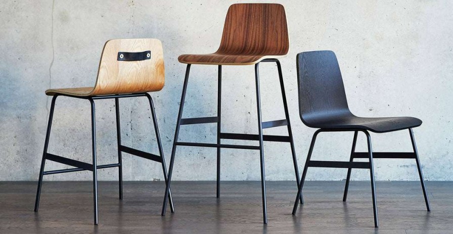 Modern Living * | Gus Bar & Counter Stools Lecture Bar Stool