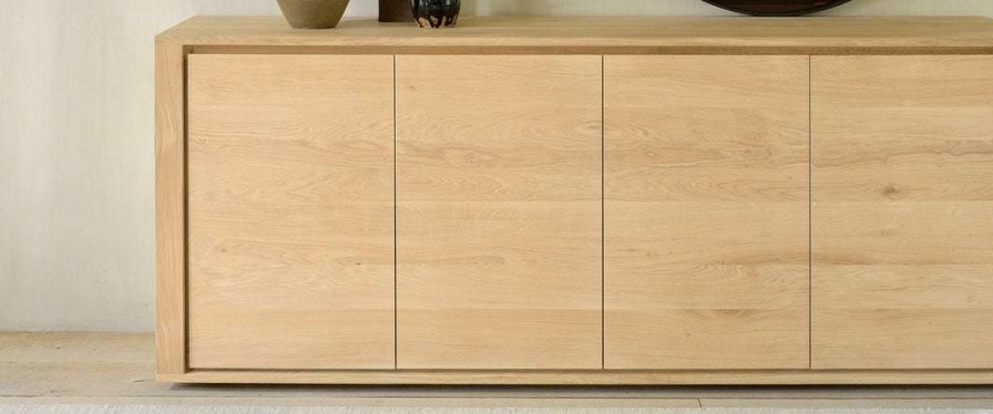 Modern Dining * | Ethnicraft Modern Dining Shadow Oak Sideboard