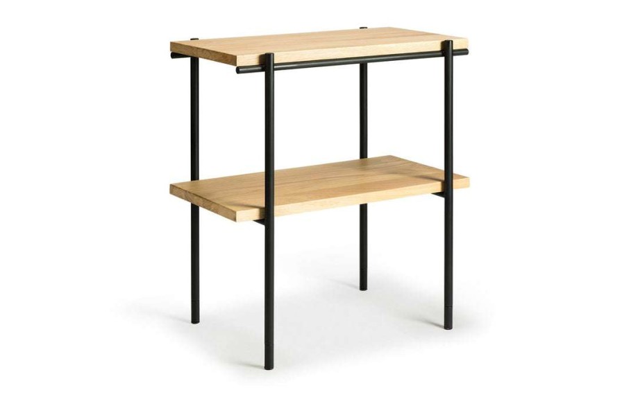 Modern Living * | Ethnicraft Rise Oak Rectangular Side Table Accent Tables