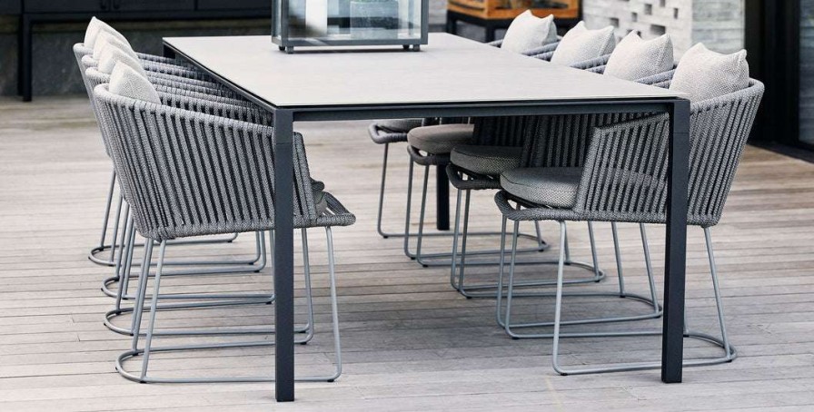 Modern Outdoor * | Cane-Line Pure 110.3 Aluminum Rectangular Dining Table