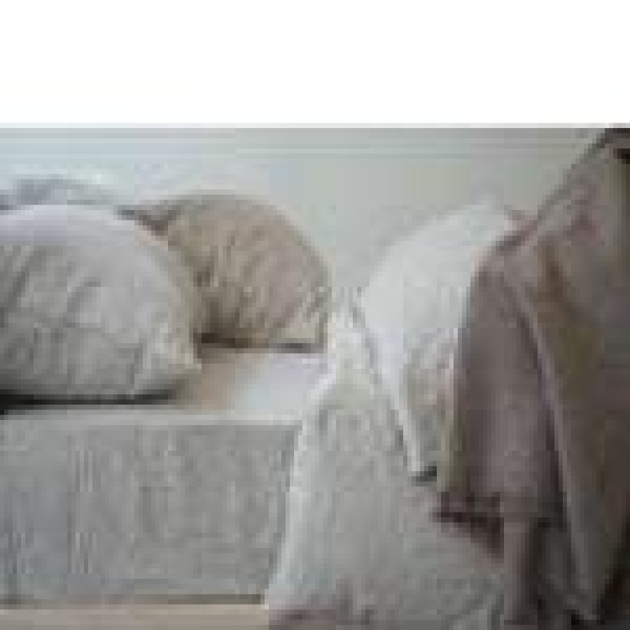 Modern Bedroom * | Area Simone Natural Pillow Cases (Pair)