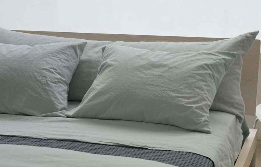 Modern Bedroom * | Area Bedding Anton Mineral Cotton Pillow Cases (Pair)