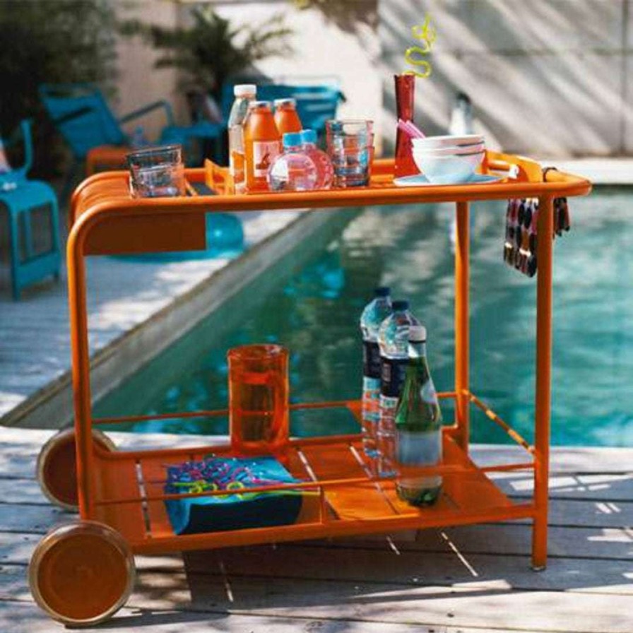 Modern Outdoor * | Fermob Luxembourg Bar Cart With Wheels Bistro Dining