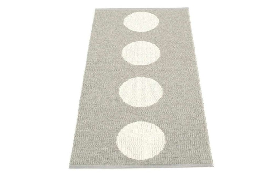 Modern Outdoor * | Pappelina Vera Warm Grey & Vanilla Runner Rug