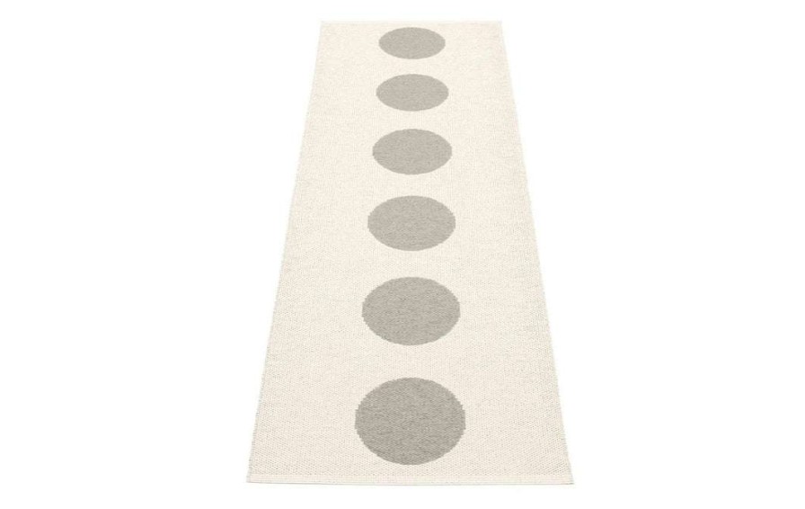 Modern Outdoor * | Pappelina Vera Warm Grey & Vanilla Runner Rug