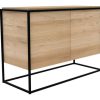 Modern Dining * | Ethnicraft Modern Dining Monolit Oak Sideboard With 2 Doors