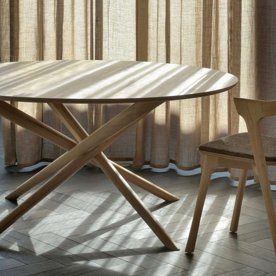 Modern Dining * | Ethnicraft Mikado Oak Dining Table Modern Dining