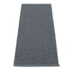 Modern Outdoor * | Pappelina Svea Metallic Black & Granit Runner Rug