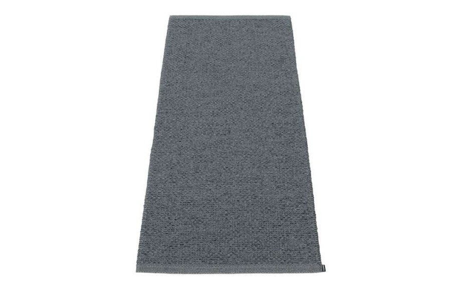 Modern Outdoor * | Pappelina Svea Metallic Black & Granit Runner Rug