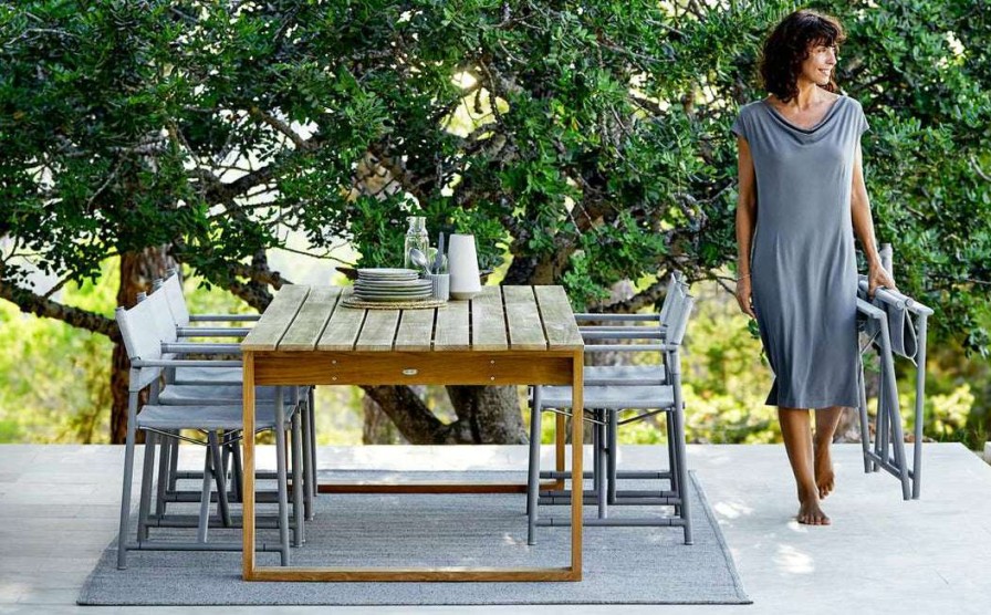 Modern Outdoor * | Cane-Line Endless Rectangle Dining Table In Solid Teak/131 X39