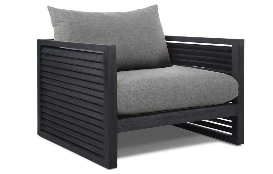 Modern Outdoor * | Harbour Outdoor Louver Arm Chair Lounge Seating