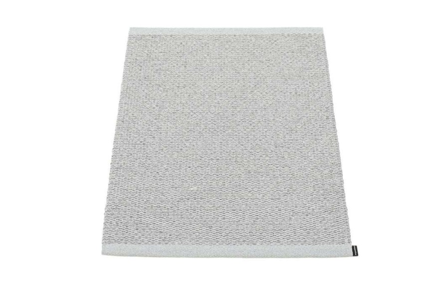 Modern Outdoor * | Pappelina Rugs Svea Metallic Grey & Grey Runner Rug