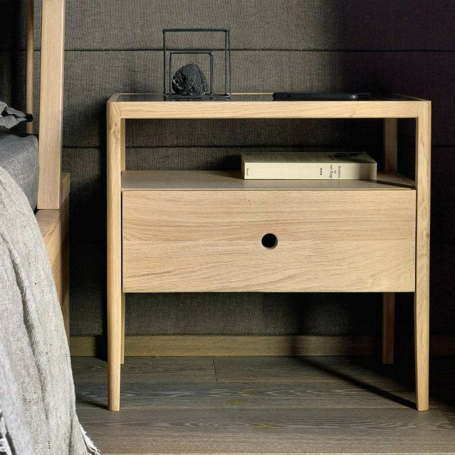 Modern Bedroom * | Ethnicraft Spindle Bedside Table Modern Bedroom