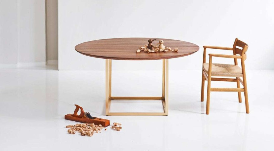 Modern Dining * | Dk3 Modern Dining Jewel Table Round / Max. 2 Extension Leaf