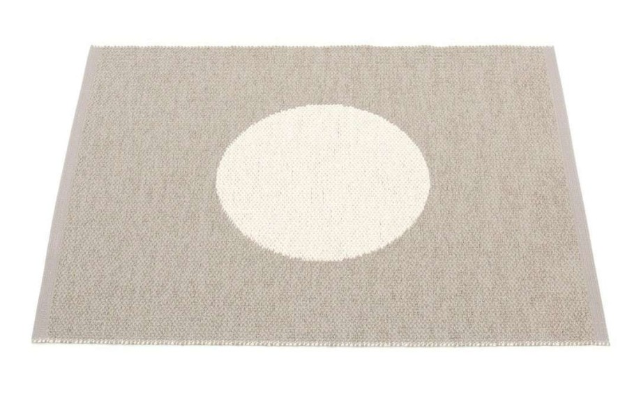 Modern Outdoor * | Pappelina Rugs Vera Small One Mud & Vanilla Rug