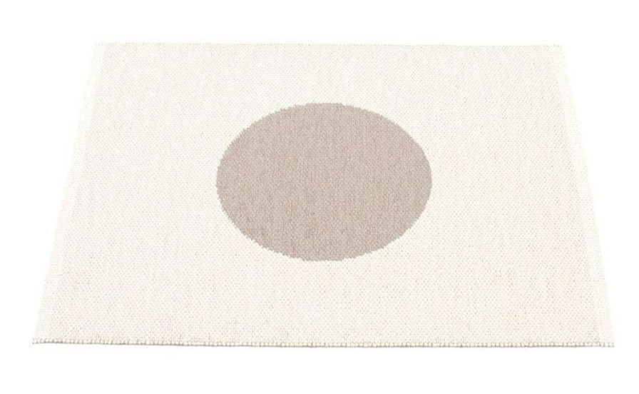 Modern Outdoor * | Pappelina Rugs Vera Small One Mud & Vanilla Rug