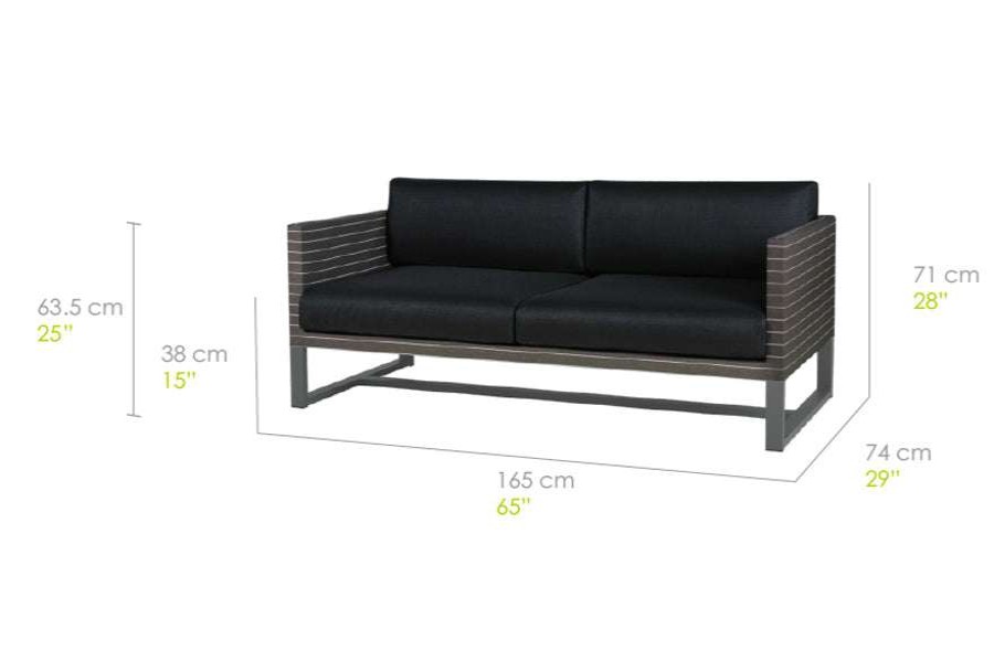 Modern Outdoor * | Mamagreen Pinstripe Sofa 2-Seater Lounge Seating