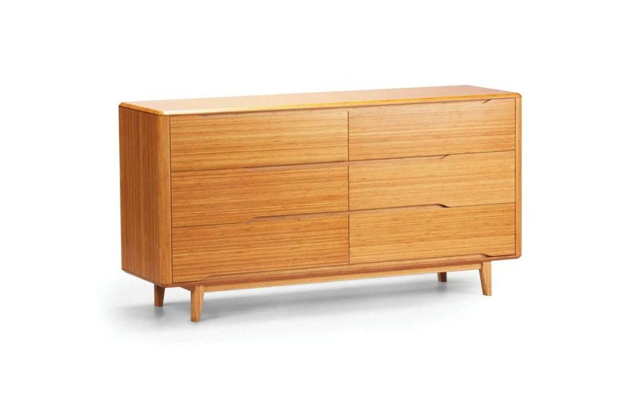 Modern Bedroom * | Greenington Modern Bedroom Currant Six Drawer Dresser