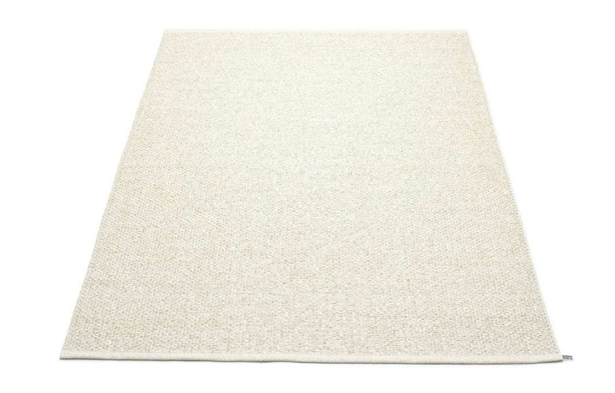 Modern Outdoor * | Pappelina Rugs Svea Metallic Beige & Vanilla Rug