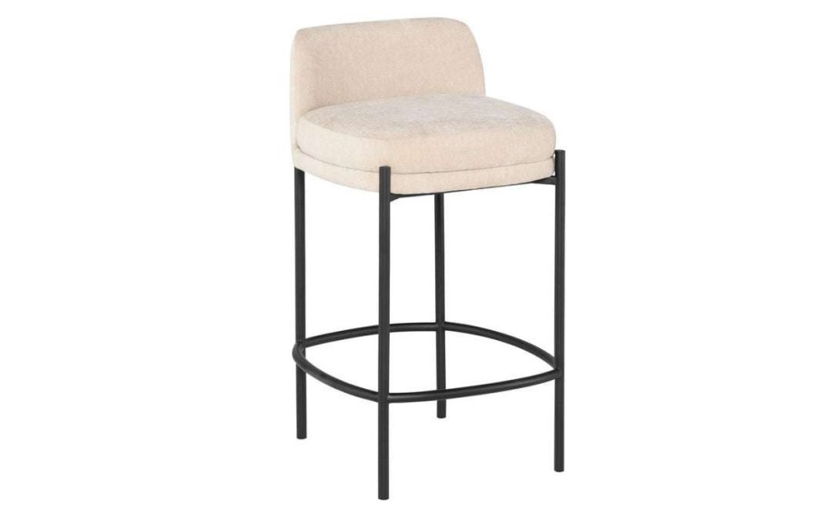 Modern Living * | Nuevo Inna Counter Stool With Back Entryway Benches