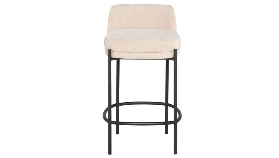 Modern Living * | Nuevo Inna Counter Stool With Back Entryway Benches