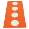 Modern Outdoor * | Pappelina Rugs Vera Orange & Vanilla Runner Rug