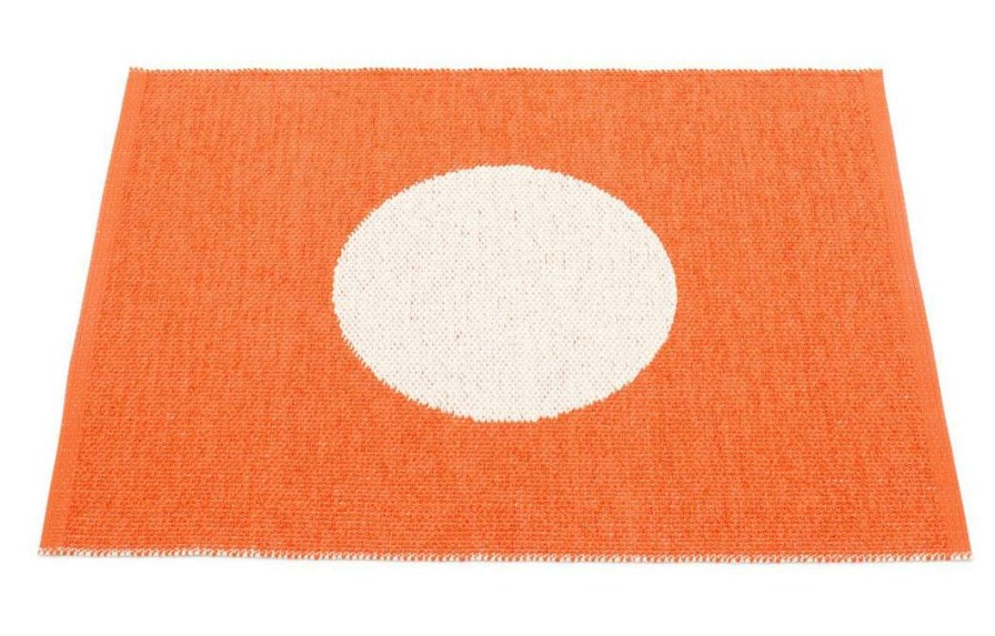 Modern Outdoor * | Pappelina Vera Small One Orange & Vanilla Rug