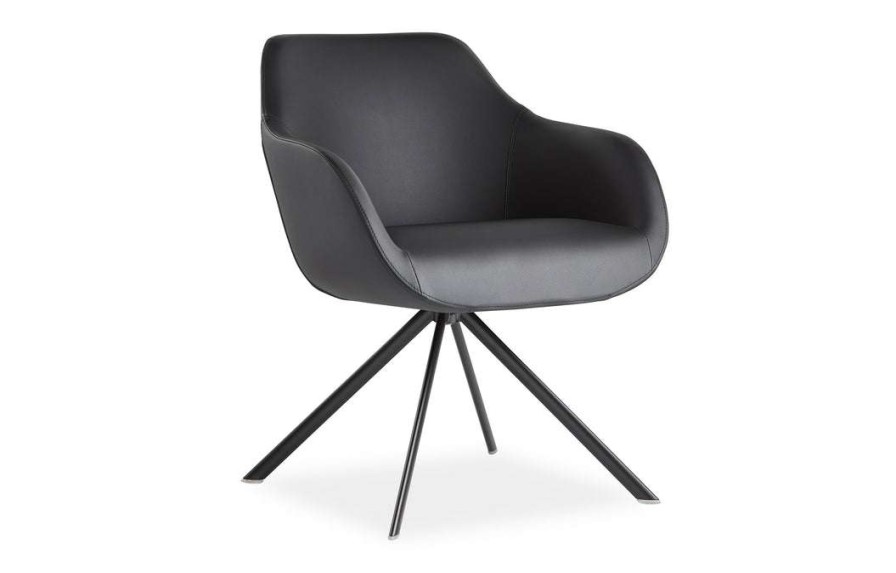 Modern Living * | B&T Lamy Ellipse Swivel Metal Chair