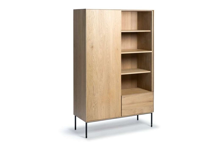 Modern Dining * | Ethnicraft Whitebird Oak Storage Cupboard Modern Dining