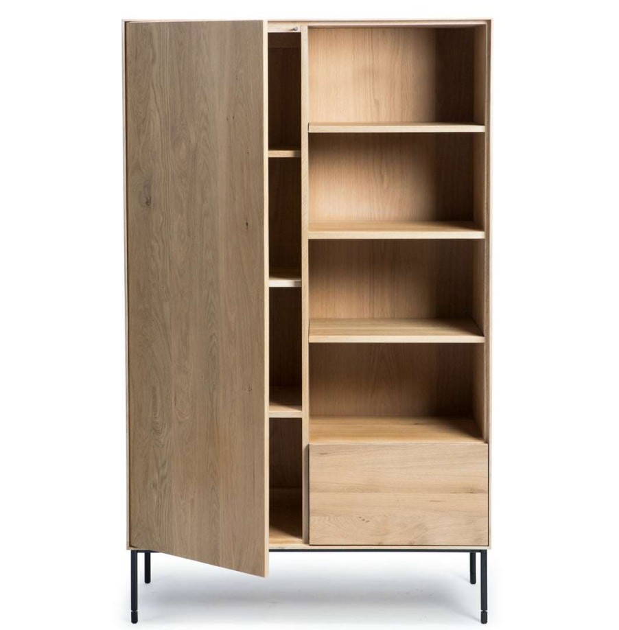 Modern Dining * | Ethnicraft Whitebird Oak Storage Cupboard Modern Dining