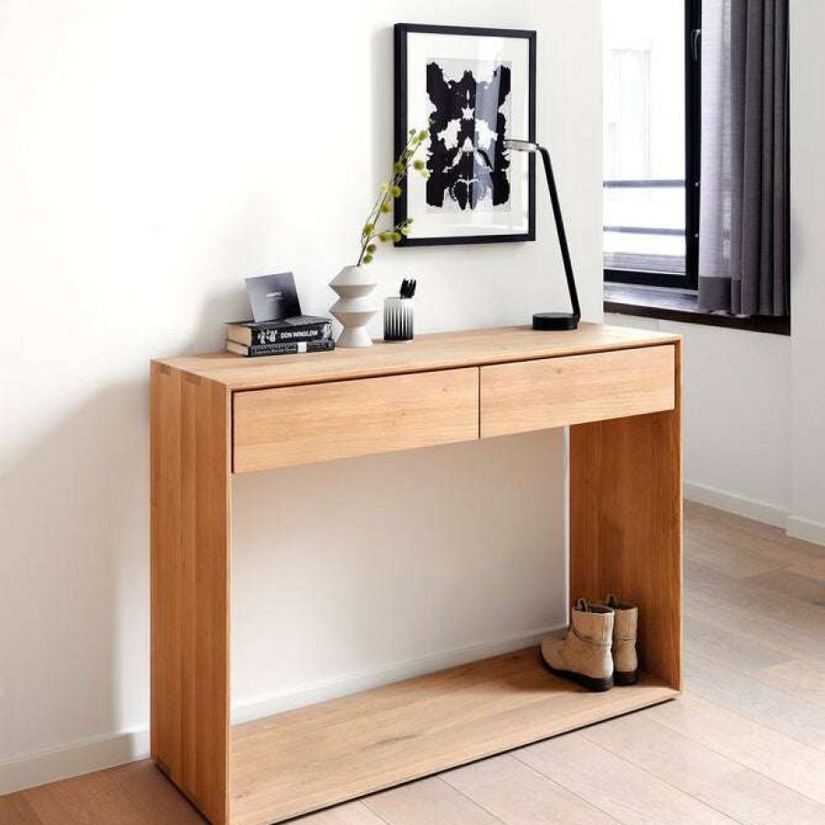 Modern Living * | Ethnicraft Nordic Oak Console Modern Living