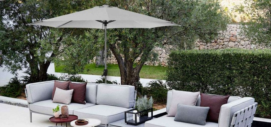 Modern Outdoor * | Cane-Line Sunshade Parasol With Crank System Umbrellas & Sunshades