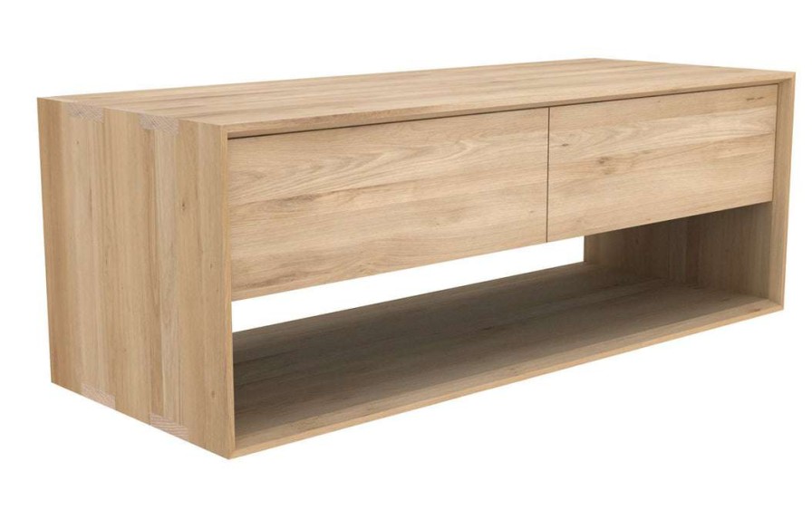 Modern Living * | Ethnicraft Nordic Oak Tv Cupboard Modern Living