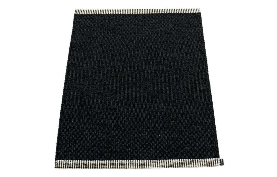 Modern Outdoor * | Pappelina Mono Black Rug Rugs