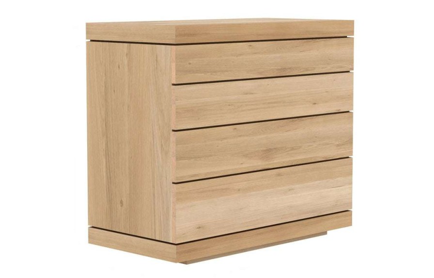 Other * | Ethnicraft Burger Oak Chest Of Drawers