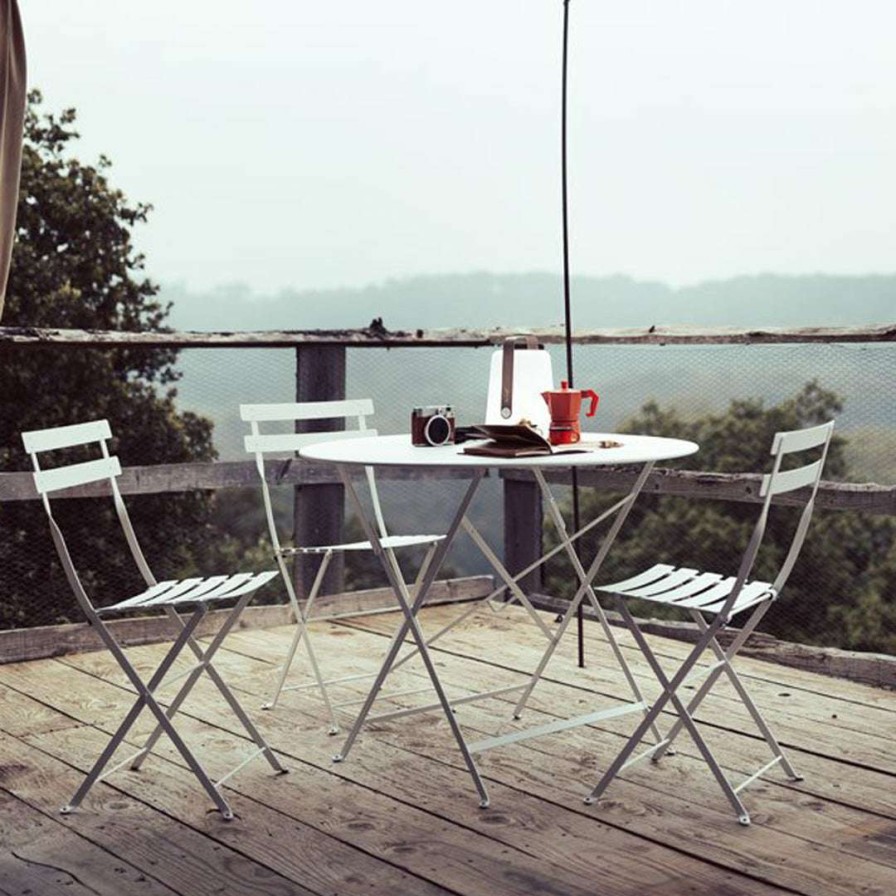 Modern Outdoor * | Fermob Bistro 38 Round Folding Table Bistro Dining