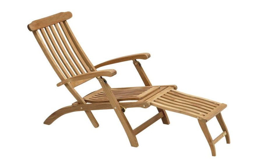 Modern Outdoor * | Skagerak Denmark Steamer Deck Chair Sunloungers & Daybeds