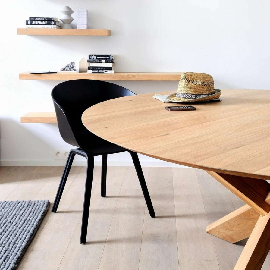 Modern Dining * | Ethnicraft Circle Oak Dining Table