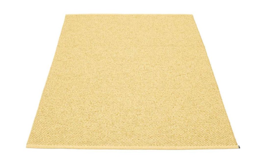 Modern Outdoor * | Pappelina Rugs Svea Metallic Gold & Pale Yellow Rug